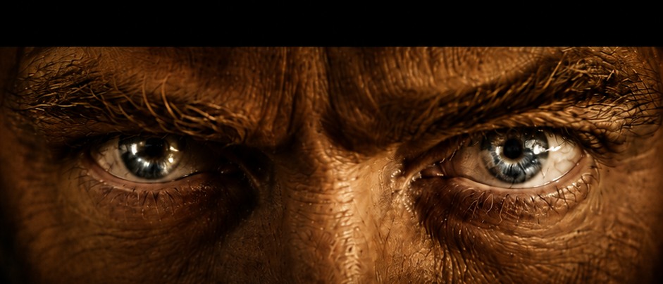 The gaze of Leonardo da Vinci — the eye strip across the back